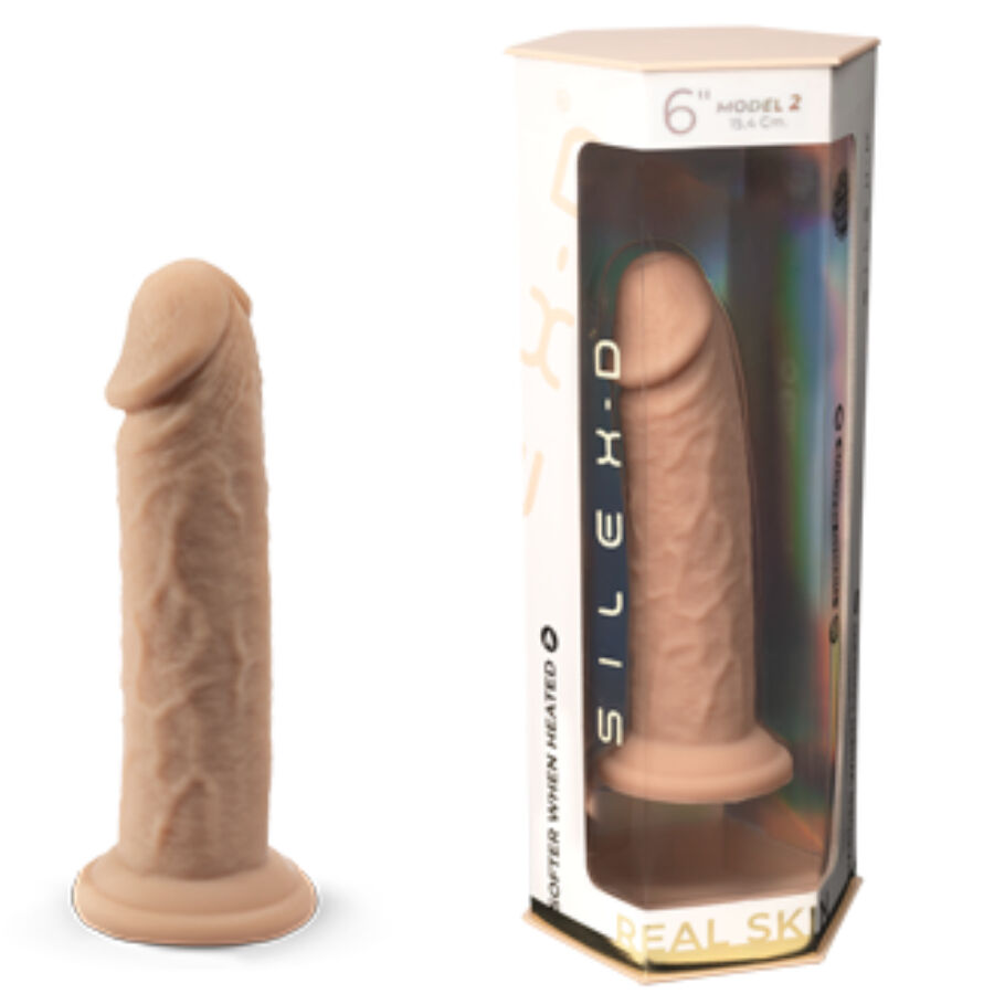 SILEXD - PENE REALÍSTICO MODELO 2 SILICONA TERMOREACTIVO 15.4 CM 6 SILEXD - PENE REALÍSTICO MODELO 2 SILICONA TERMOREACTIVO 15.4 CM - Imagen 6