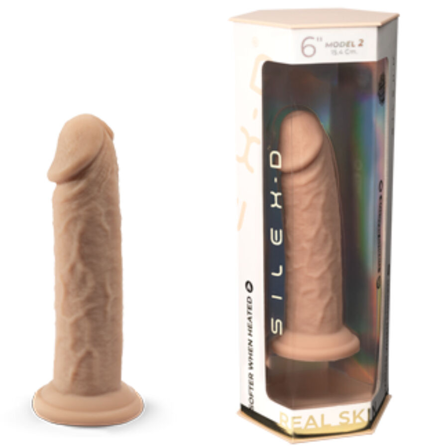 SILEXD - PENE REALÍSTICO MODELO 2 SILICONA PREMIUM TERMOREACTIVO 15.4 CM 6 SILEXD - PENE REALÍSTICO MODELO 2 SILICONA PREMIUM TERMOREACTIVO 15.4 CM - Imagen 6