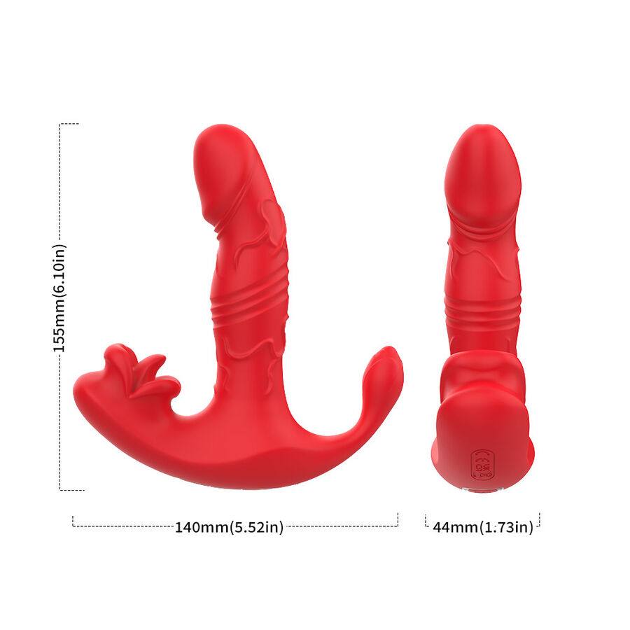 ARMONY - VIBRADOR ANAL PANTY ESTIMULADOR PUNTO C Y G CONTROL REMOTO ROJO 4 ARMONY - VIBRADOR ANAL PANTY ESTIMULADOR PUNTO C Y G CONTROL REMOTO ROJO - Imagen 4