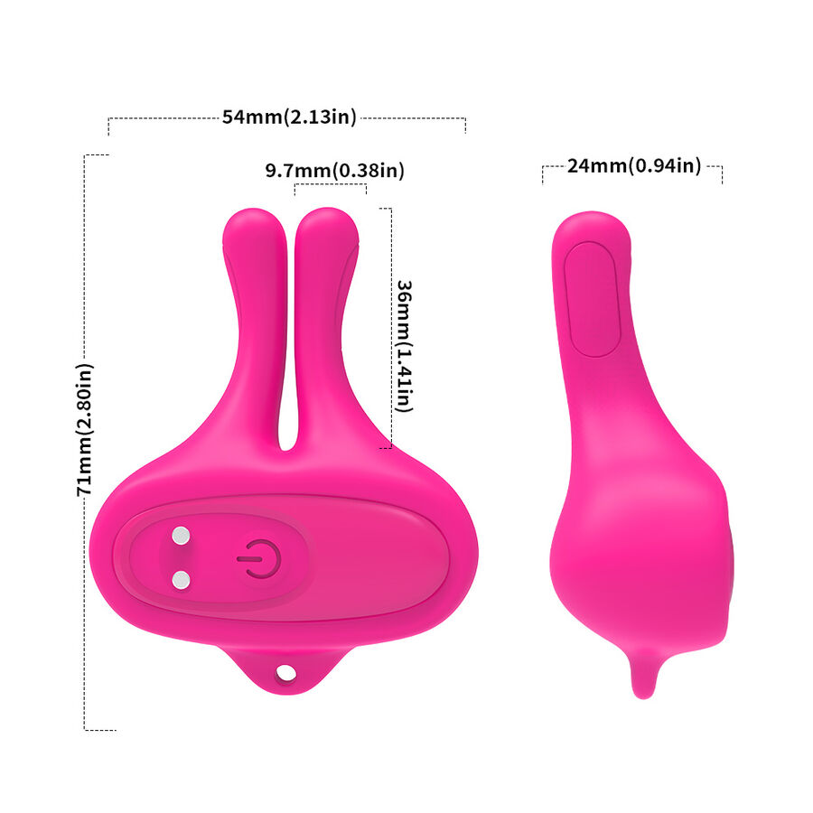 ARMONY - PINZAS PARA PEZONES MAGNÉTICA CON VIBRACIÓN FORMA CONEJO ROSA 7 ARMONY - PINZAS PARA PEZONES MAGNÉTICA CON VIBRACIÓN FORMA CONEJO ROSA - Imagen 7