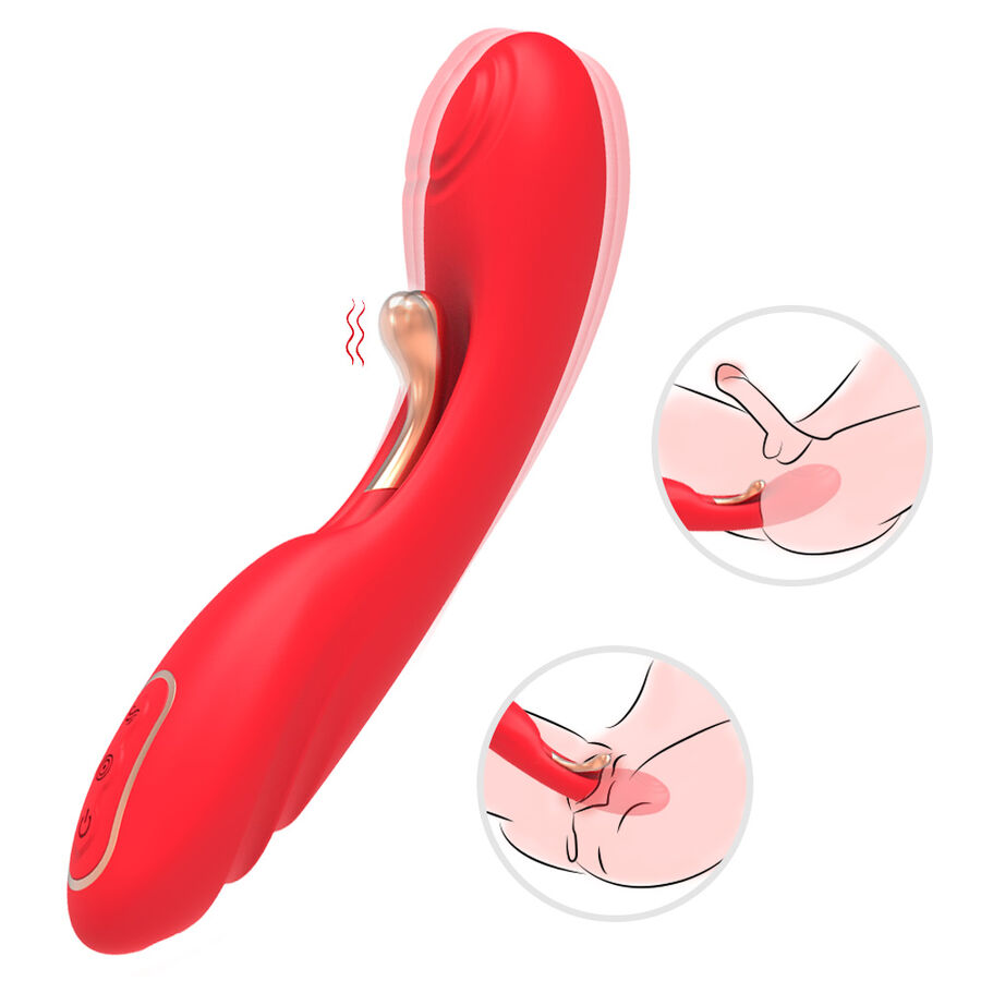 ARMONY - VIBRADOR CON LENGUA OSCILANTE ROJO 2 ARMONY - VIBRADOR CON LENGUA OSCILANTE ROJO - Imagen 2