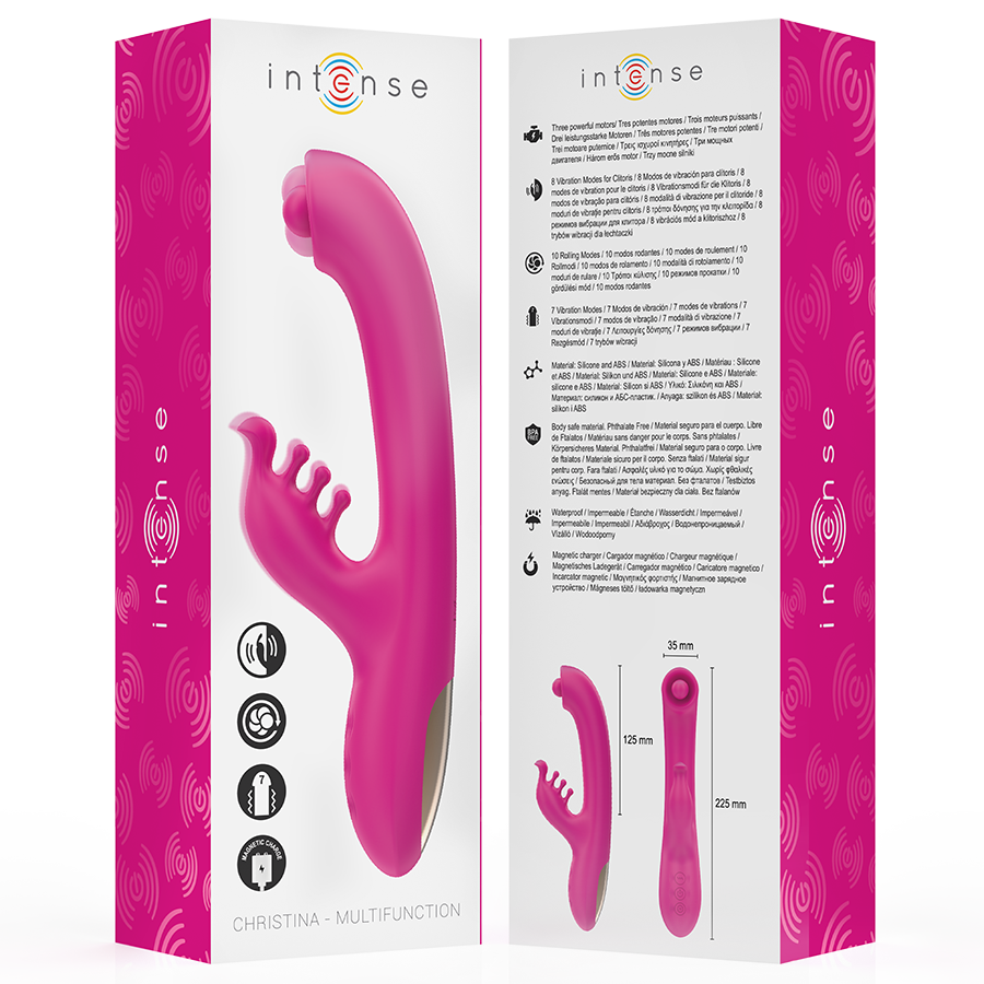 INTENSE - CHRISTINA VIBRADOR MULTIFUNCIÓN RABBIT 22.5 CM ROSA 8 INTENSE - CHRISTINA VIBRADOR MULTIFUNCIÓN RABBIT 22.5 CM ROSA - Imagen 8