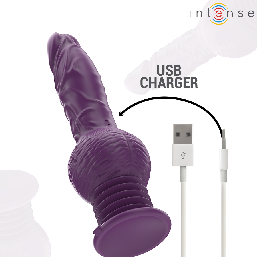 INTENSE - TATUM VIBRADOR MULTIFUNCIÓN CON VIBRACIÓN UP AND DOWN 24 CM MORADO 6 INTENSE - TATUM VIBRADOR MULTIFUNCIÓN CON VIBRACIÓN UP AND DOWN 24 CM MORADO - Imagen 6