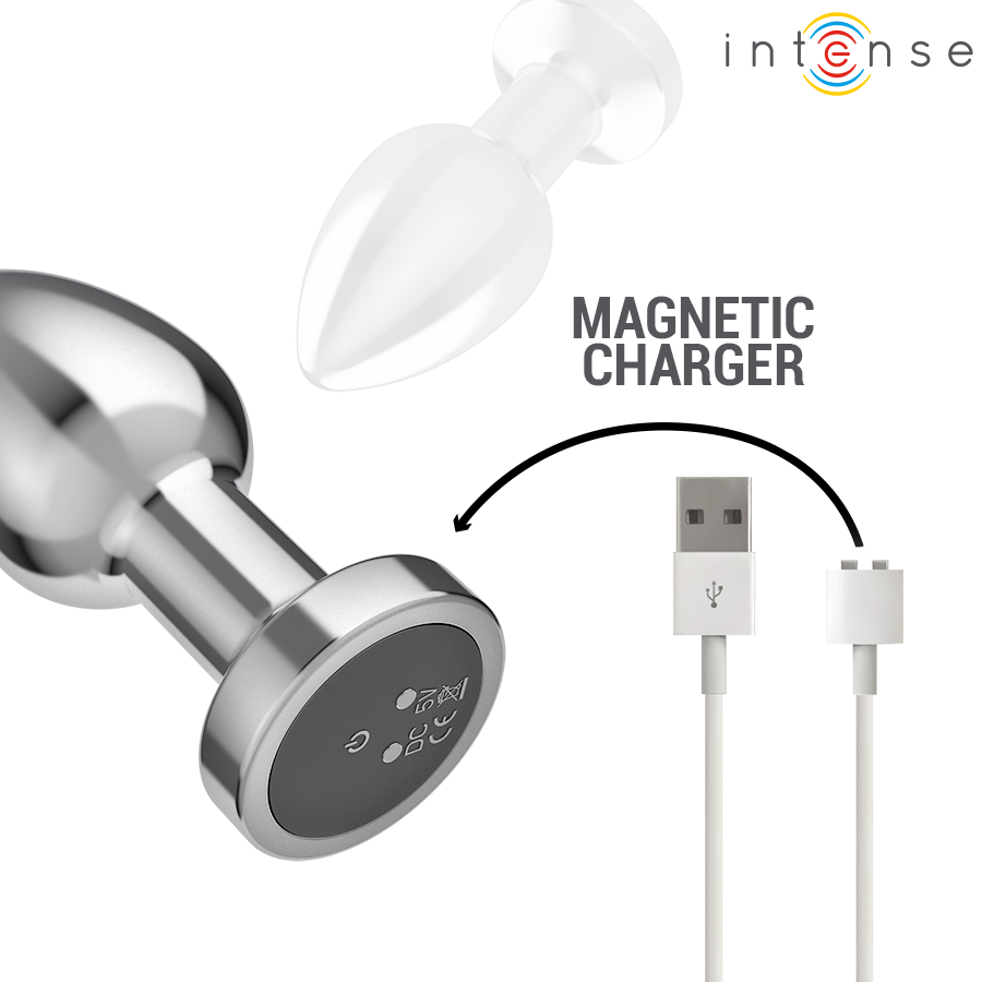 INTENSE - PLUG ANAL 10 VIBRACIONES METAL CON CONTROL REMOTO M 5 INTENSE - PLUG ANAL 10 VIBRACIONES METAL CON CONTROL REMOTO M - Imagen 5