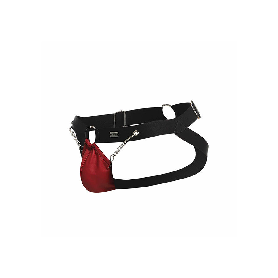 MOB - DNGEON JOCKSTRAP ROJO CON CADENAS TALLA ÚNICA 6 MOB - DNGEON JOCKSTRAP ROJO CON CADENAS TALLA ÚNICA - Imagen 6