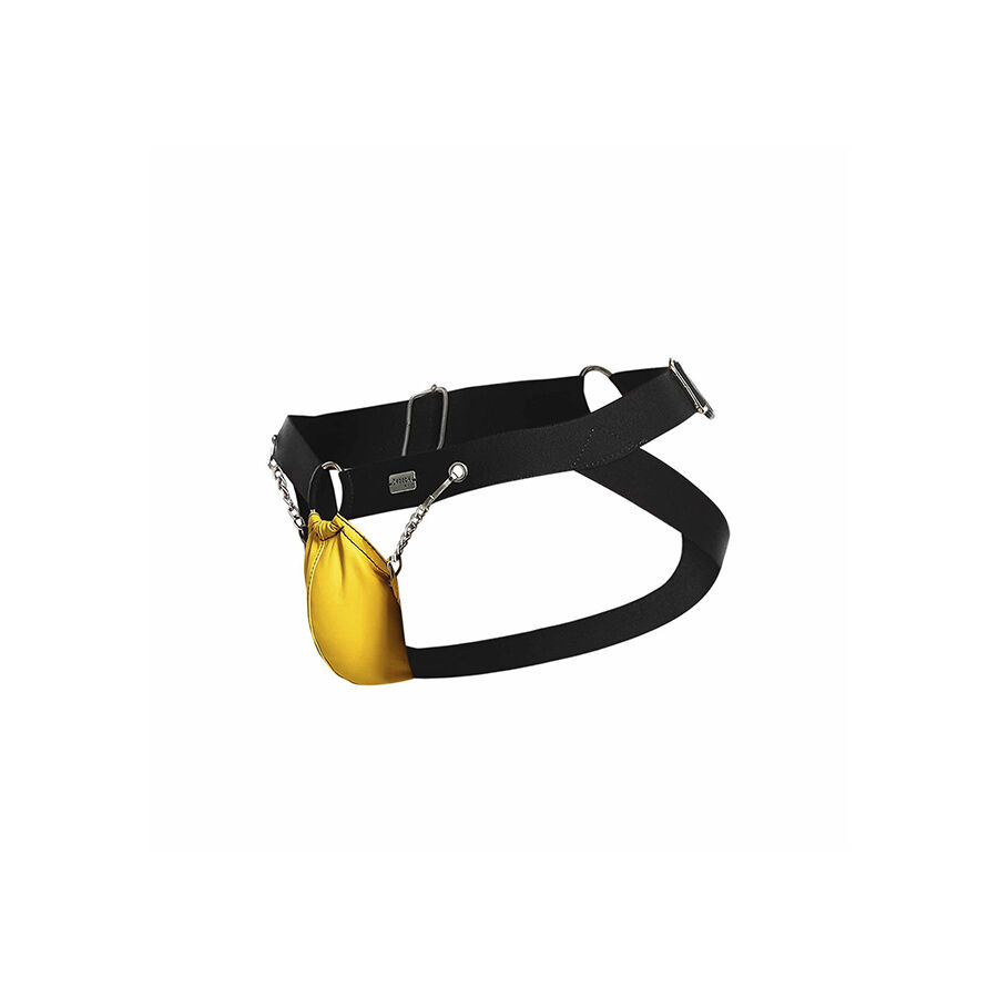 MOB - DNGEON JOCKSTRAP AMARILLO CON CADENAS TALLA ÚNICA 6 MOB - DNGEON JOCKSTRAP AMARILLO CON CADENAS TALLA ÚNICA - Imagen 6