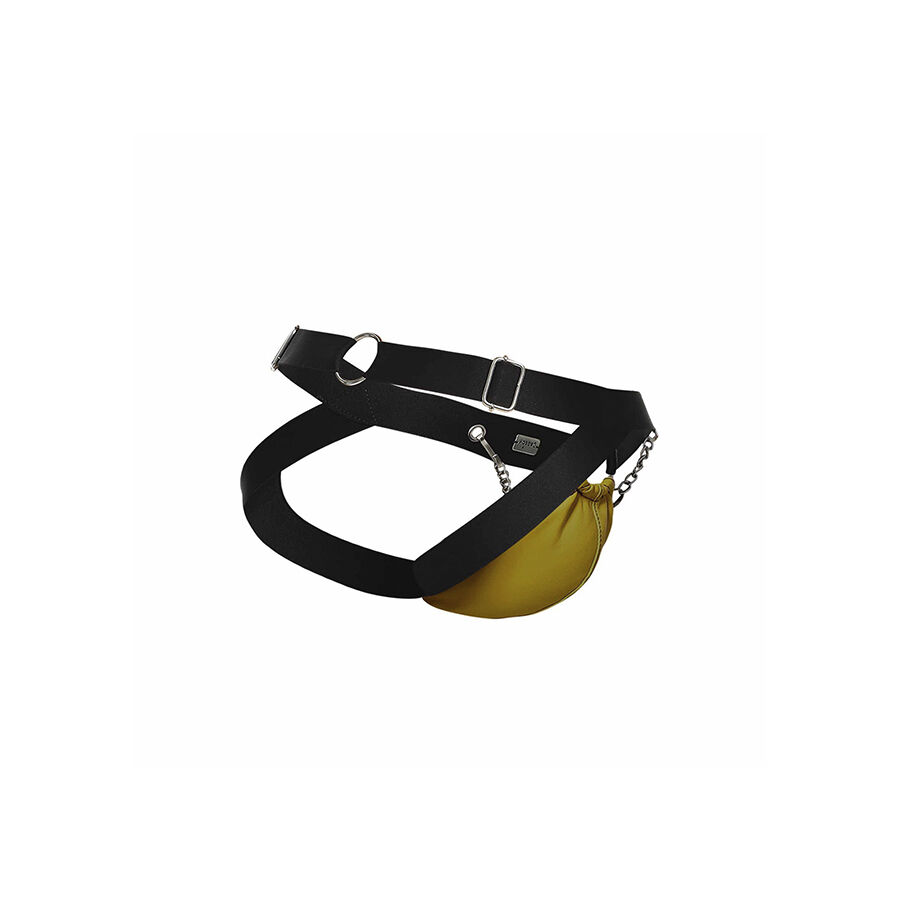 MOB - DNGEON JOCKSTRAP AMARILLO CON CADENAS TALLA ÚNICA 7 MOB - DNGEON JOCKSTRAP AMARILLO CON CADENAS TALLA ÚNICA - Imagen 7