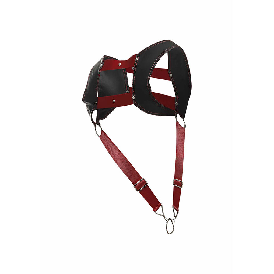 MOB - DNGEON ARNÉS CON ANILLO ROJO PARA EL PENE TALLA ÚNICAS 5 MOB - DNGEON ARNÉS CON ANILLO ROJO PARA EL PENE TALLA ÚNICAS - Imagen 5