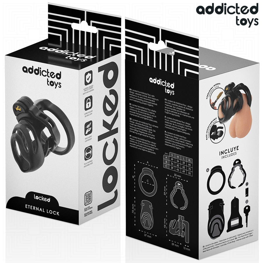 ADDICTED TOYS LOCKED - ETERNAL LOCK JAULA PARA PENE 9 CM 5 ADDICTED TOYS LOCKED - ETERNAL LOCK JAULA PARA PENE 9 CM - Imagen 5
