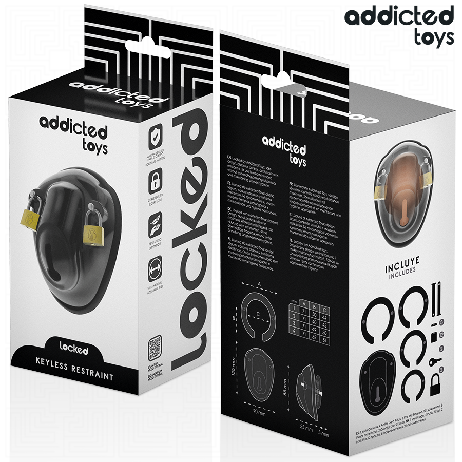 ADDICTED TOYS LOCKED - KEYLESS RESTRAINT JAULA PARA PENE 11,5 CM 3 ADDICTED TOYS LOCKED - KEYLESS RESTRAINT JAULA PARA PENE 11,5 CM - Imagen 3