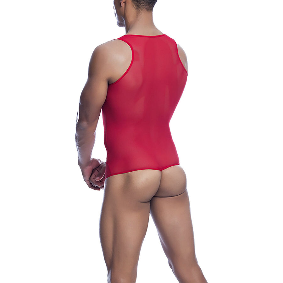 MOB - BODYSHEER TRANSPARTE ROJO TALLA S/M 2 MOB - BODYSHEER TRANSPARTE ROJO TALLA S/M - Imagen 2