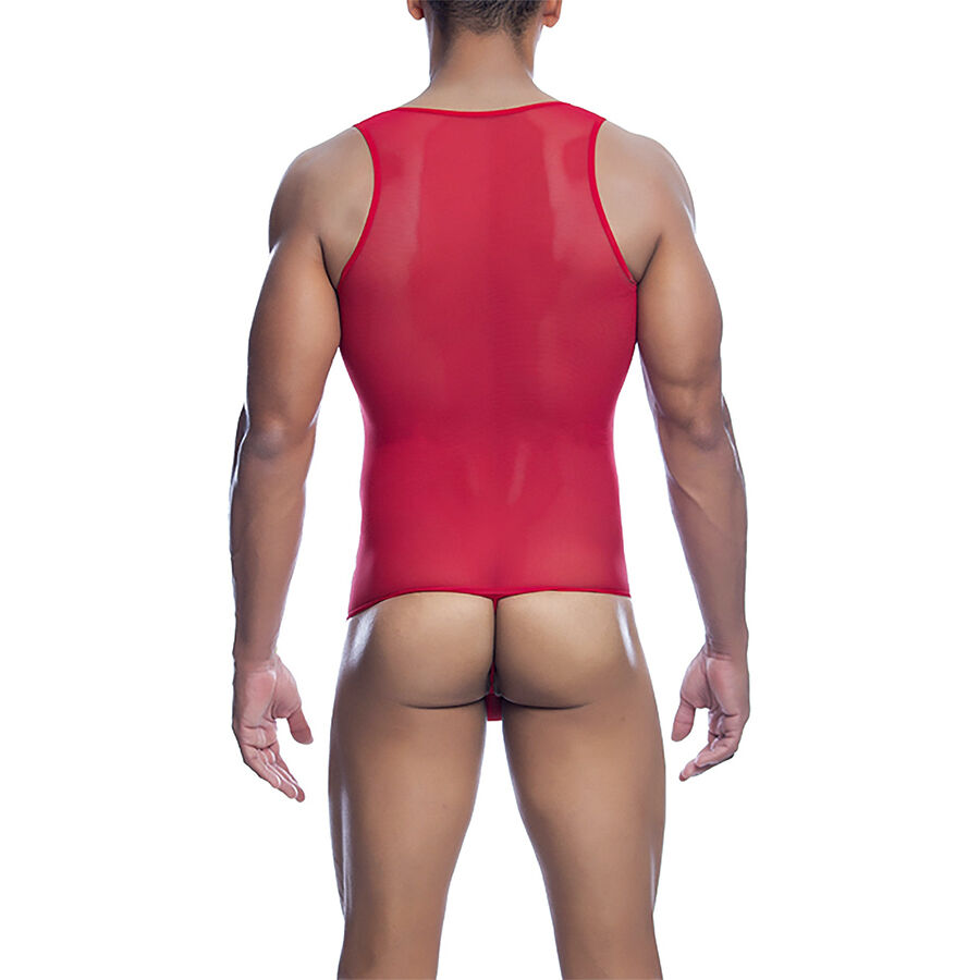 MOB - BODYSHEER TRANSPARTE ROJO TALLA S/M 3 MOB - BODYSHEER TRANSPARTE ROJO TALLA S/M - Imagen 3