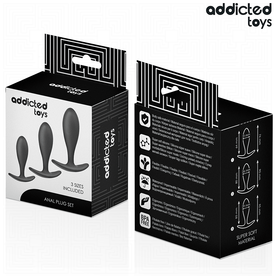 ADDICTED TOYS - SET DE 3 PLUG ANAL SILICONA MODELO 2 7 ADDICTED TOYS - SET DE 3 PLUG ANAL SILICONA MODELO 2 - Imagen 7