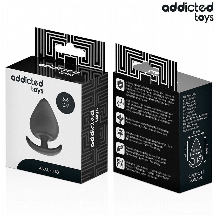 ADDICTED TOYS - PLUG ANAL SILICONA TALLA M 6,6 CM 7 ADDICTED TOYS - PLUG ANAL SILICONA TALLA M 6,6 CM - Imagen 7
