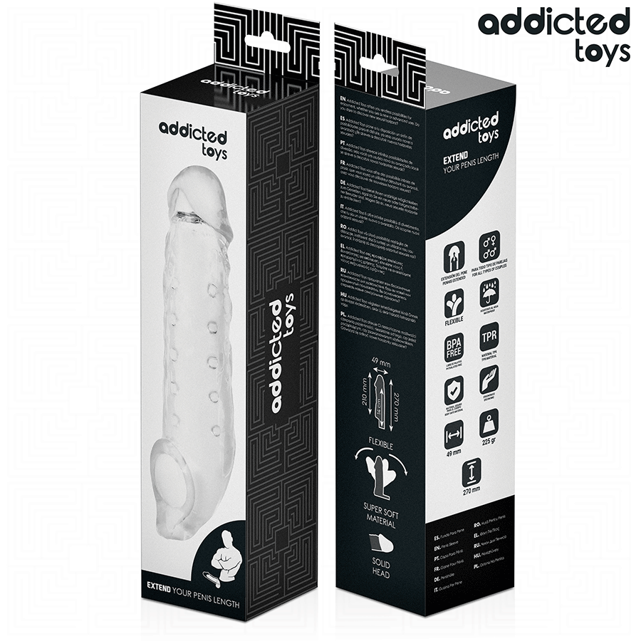 ADDICTED TOYS - FUNDA PARA EL PENE TRANSPARENTE TALLA S 23 CM 7 ADDICTED TOYS - FUNDA PARA EL PENE TRANSPARENTE TALLA S 23 CM - Imagen 7