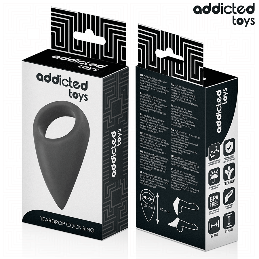 ADDICTED TOYS - ANILLO CON FORMA DE LÁGRIMA PARA EL PENE 7 ADDICTED TOYS - ANILLO CON FORMA DE LÁGRIMA PARA EL PENE - Imagen 7