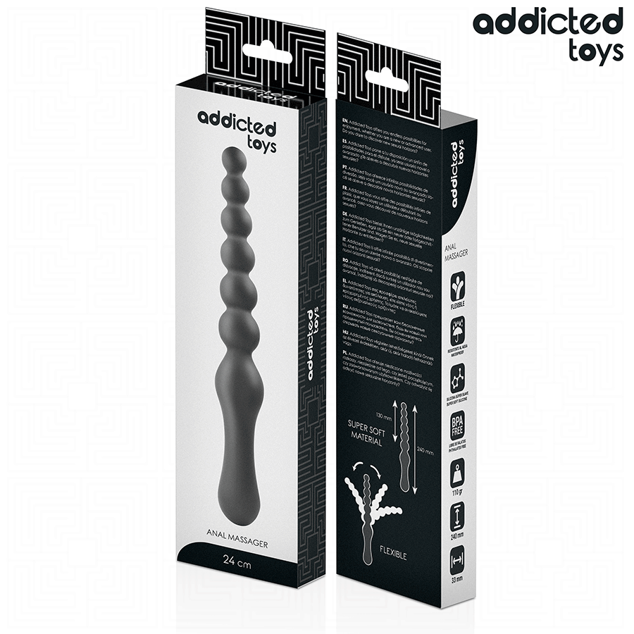 ADDICTED TOYS - MASAJEADOR ANAL DOBLE SILICONA 24 CM 5 ADDICTED TOYS - MASAJEADOR ANAL DOBLE SILICONA 24 CM - Imagen 5