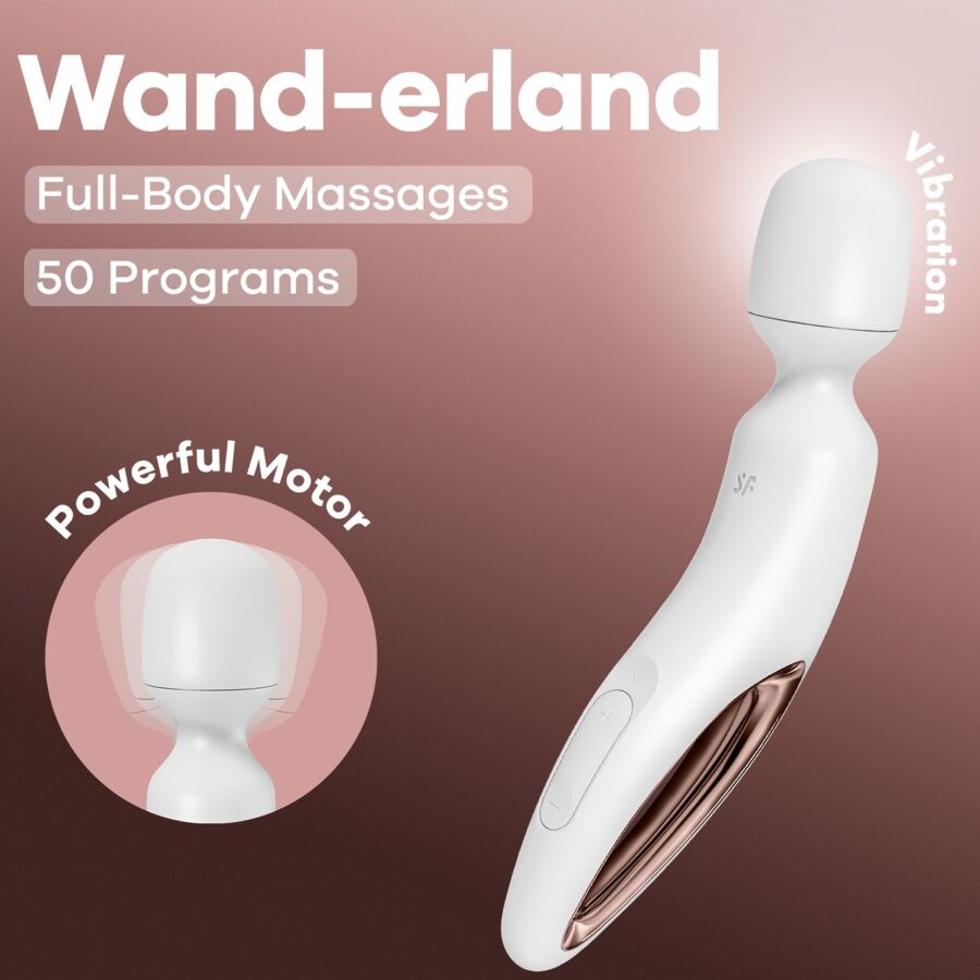 SATISFYER - WAND ERLAND MASAJEADOR VIBRADOR BLANCO 6 SATISFYER - WAND ERLAND MASAJEADOR VIBRADOR BLANCO - Imagen 6