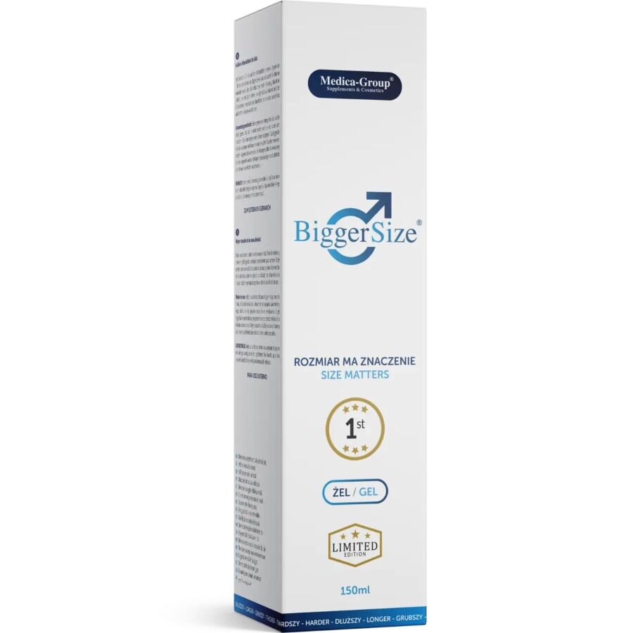 MEDICA GROUP - BIGGER SIZE GEL ÍNTIMO PARA HOMBRE 150 ML 2 MEDICA GROUP - BIGGER SIZE GEL ÍNTIMO PARA HOMBRE 150 ML - Imagen 2