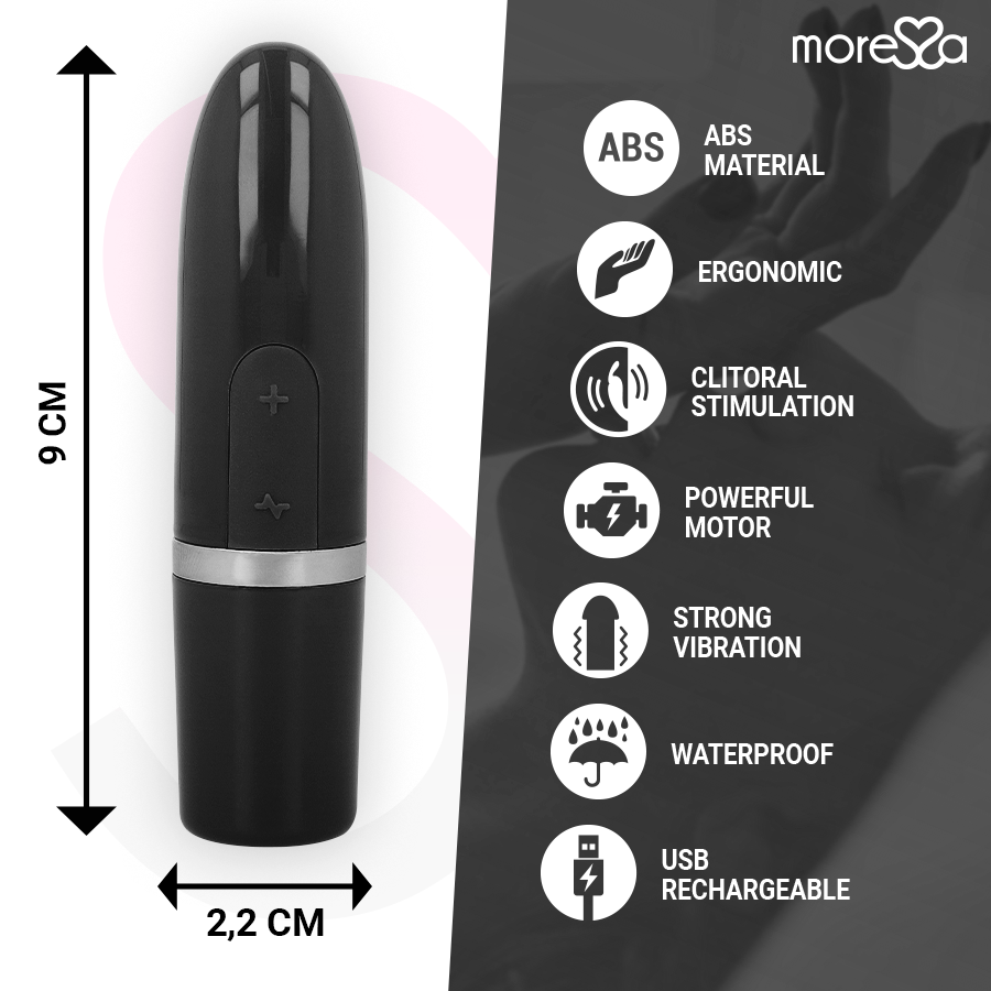 MORESSA - IVY MASAJEADOR SIMULADOR LABIAL DE VIAJE NEGRO 4 MORESSA - IVY MASAJEADOR SIMULADOR LABIAL DE VIAJE NEGRO - Imagen 4