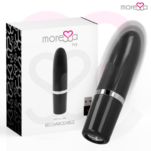 MORESSA – IVY MASAJEADOR SIMULADOR LABIAL DE VIAJE NEGRO