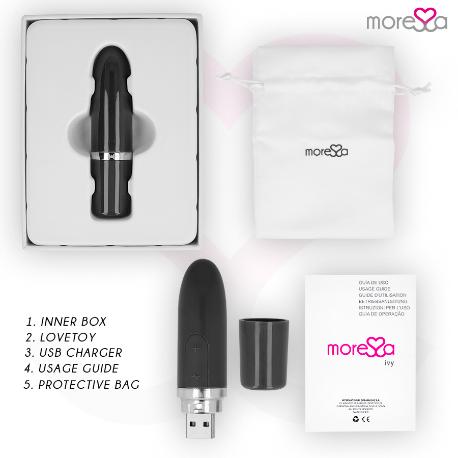 MORESSA - IVY MASAJEADOR SIMULADOR LABIAL DE VIAJE NEGRO 6 MORESSA - IVY MASAJEADOR SIMULADOR LABIAL DE VIAJE NEGRO - Imagen 6