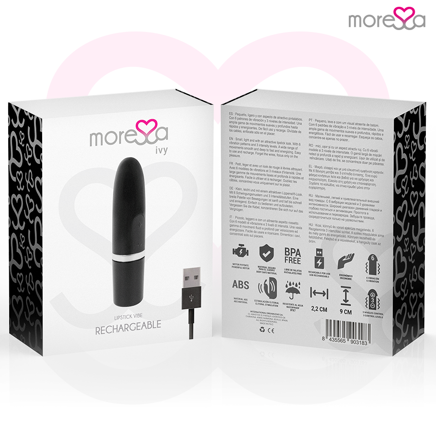 MORESSA - IVY MASAJEADOR SIMULADOR LABIAL DE VIAJE NEGRO 7 MORESSA - IVY MASAJEADOR SIMULADOR LABIAL DE VIAJE NEGRO - Imagen 7