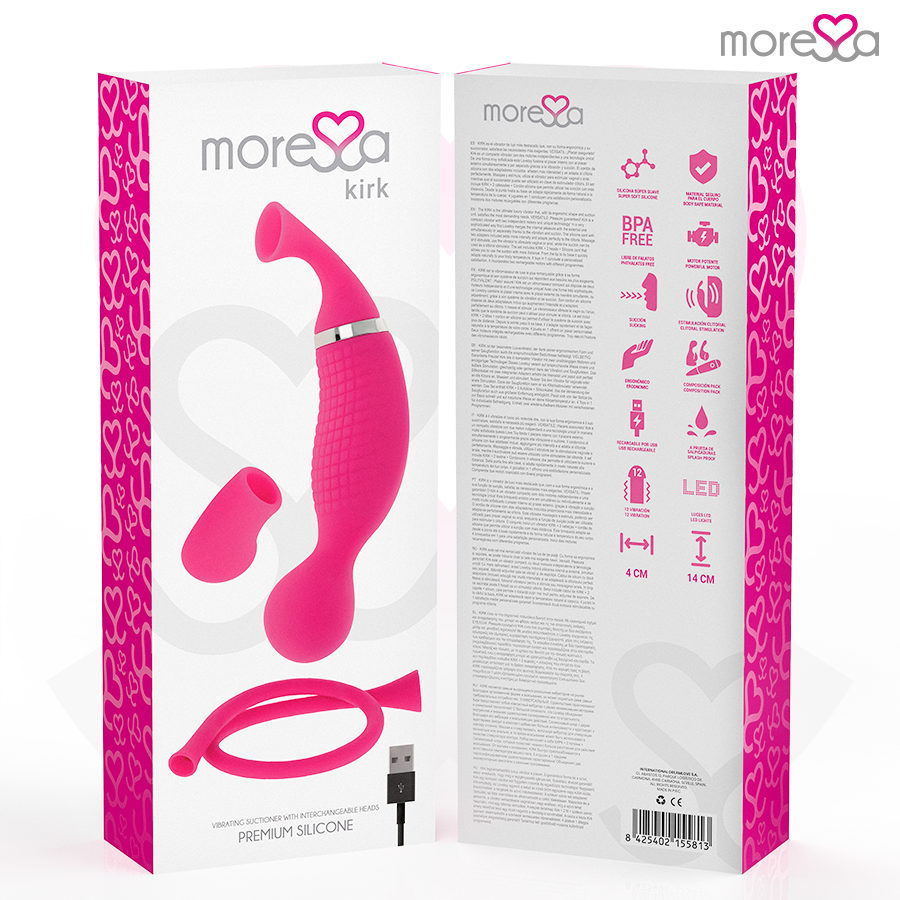 MORESSA - KIRK DUO SUCCIONADOR + MASAJEADOR MULTI PRESTACIONES PREMIUM SILICONE RECARGABLE 7 MORESSA - KIRK DUO SUCCIONADOR + MASAJEADOR MULTI PRESTACIONES PREMIUM SILICONE RECARGABLE - Imagen 7