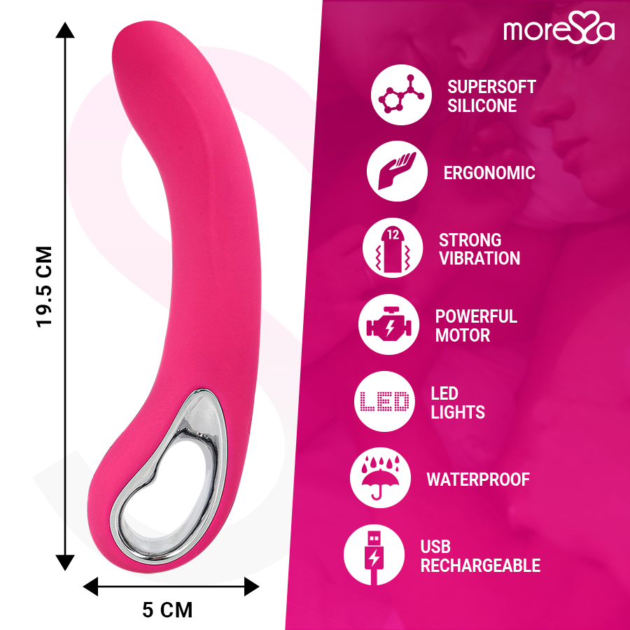MORESSA - NELSON MASAJEADOR PUNTO G PREMIUM SILICONE RECARGABLE 4 MORESSA - NELSON MASAJEADOR PUNTO G PREMIUM SILICONE RECARGABLE - Imagen 4