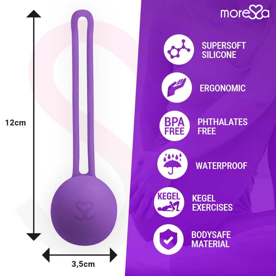 MORESSA - OSIAN ONE ENTRENAMIENTO SUELO PELVICO 51gr PREMIUM SILICONA LILA 6 MORESSA - OSIAN ONE ENTRENAMIENTO SUELO PELVICO 51gr PREMIUM SILICONA LILA - Imagen 6