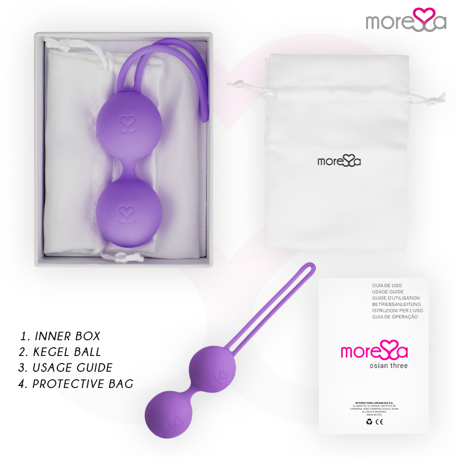 MORESSA - OSIAN THREE ENTRENAMIENTO SUELO PELVICO 85 gr PREMIUM SILICONA LILA 4 MORESSA - OSIAN THREE ENTRENAMIENTO SUELO PELVICO 85 gr PREMIUM SILICONA LILA - Imagen 4