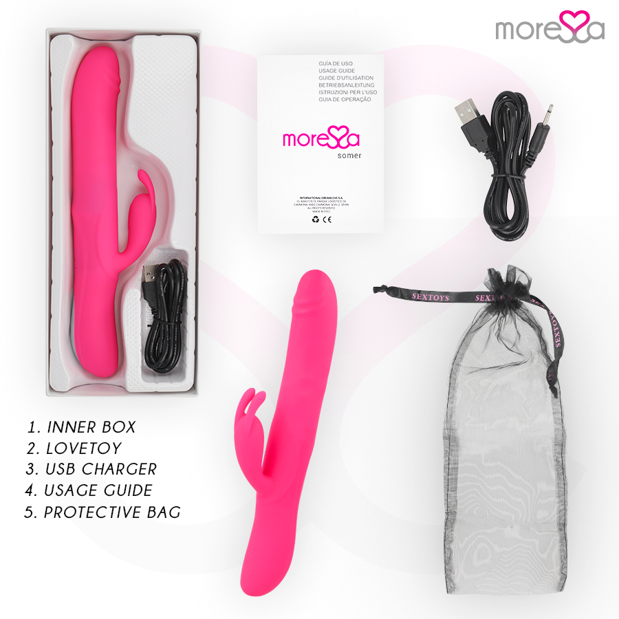 MORESSA - SOMER ROTADOR PERLADO Y POTENTE VIBRACIÓN SILICONA PREMIUM 6 MORESSA - SOMER ROTADOR PERLADO Y POTENTE VIBRACIÓN SILICONA PREMIUM - Imagen 6