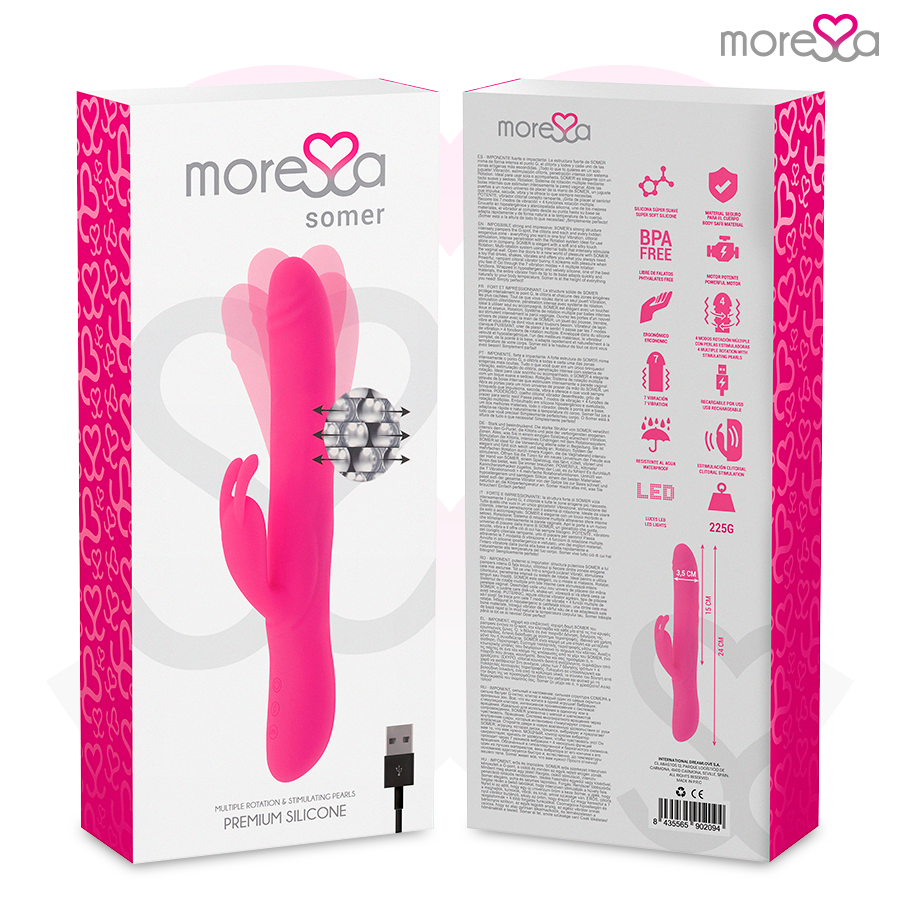 MORESSA - SOMER ROTADOR PERLADO Y POTENTE VIBRACIÓN SILICONA PREMIUM 8 MORESSA - SOMER ROTADOR PERLADO Y POTENTE VIBRACIÓN SILICONA PREMIUM - Imagen 8