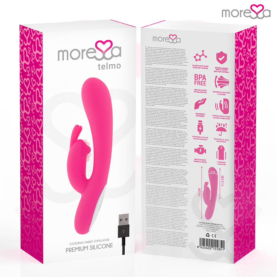 MORESSA - TELMO TICKLING CLITORIAL PREMIUM SILICONE RECARGABLE 7 MORESSA - TELMO TICKLING CLITORIAL PREMIUM SILICONE RECARGABLE - Imagen 7