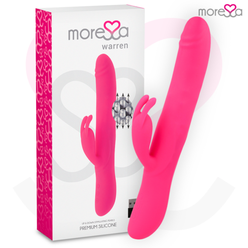 MORESSA – WARREN IMPULSOR OSCILANTE Y POTENTE VIBRACIÓN PREMIUM SILICONA RECARGABLE