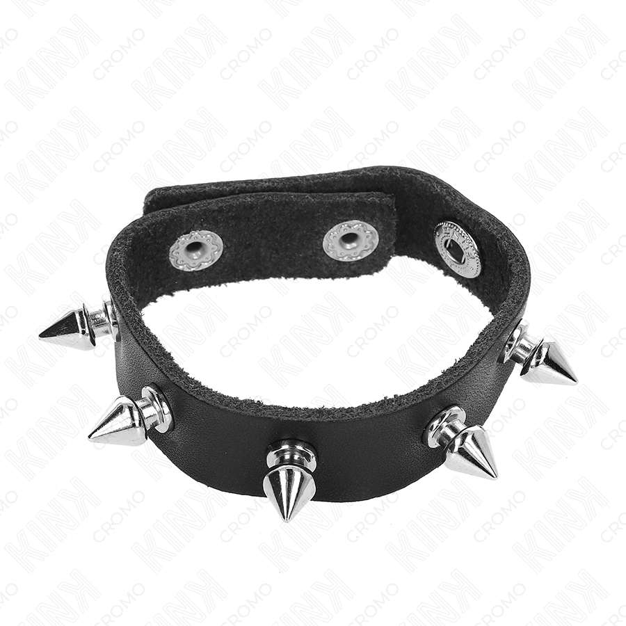 KINK - ANILLO PENE CUERO CON PÚAS 21.5 X 1.6 CM 2 KINK - ANILLO PENE CUERO CON PÚAS 21.5 X 1.6 CM - Imagen 2