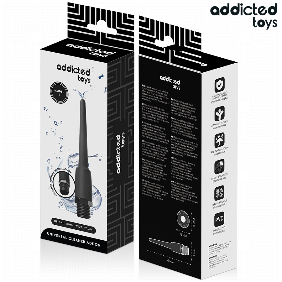 ADDICTED TOYS - LIMPIADOR ANAL CON ADAPTADOR UNIVERSAL MODELO 1 4 ADDICTED TOYS - LIMPIADOR ANAL CON ADAPTADOR UNIVERSAL MODELO 1 - Imagen 4