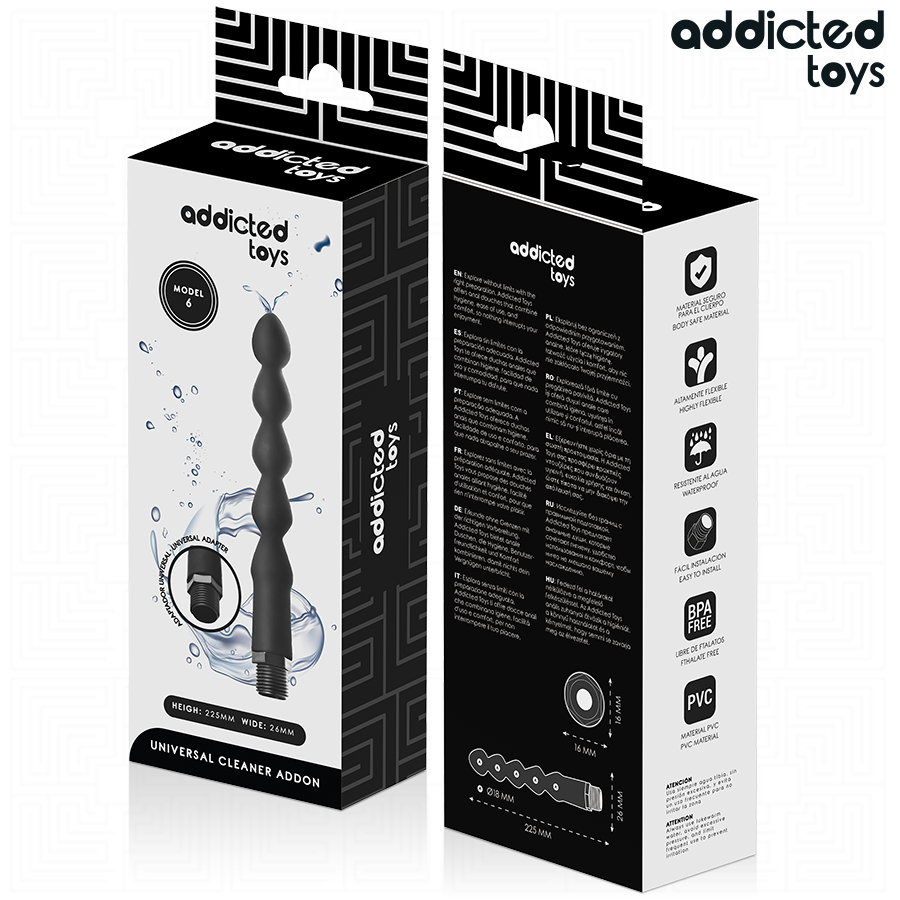 ADDICTED TOYS - LIMPIADOR ANAL CON ADAPTADOR UNIVERSAL MODELO 6 6 ADDICTED TOYS - LIMPIADOR ANAL CON ADAPTADOR UNIVERSAL MODELO 6 - Imagen 6