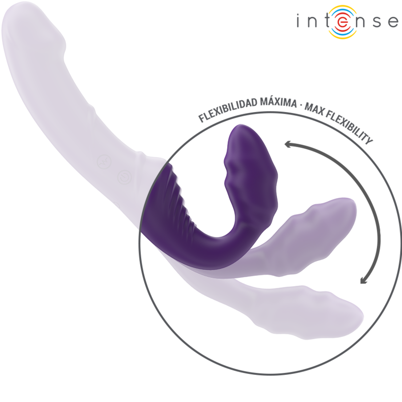INTENSE - JILL VIBRADOR DOBLE 20 CM VIOLETA CONTROL REMOTO 6 INTENSE - JILL VIBRADOR DOBLE 20 CM VIOLETA CONTROL REMOTO - Imagen 6