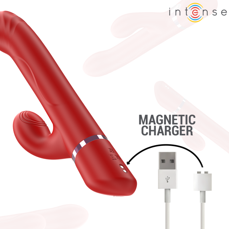 INTENSE - LELE VIBRADOR MULTIFUNCIÓN ROTATORIO & OSCILACIÓN & ESTIMULACIÓN ROJO 7 INTENSE - LELE VIBRADOR MULTIFUNCIÓN ROTATORIO & OSCILACIÓN & ESTIMULACIÓN ROJO - Imagen 7