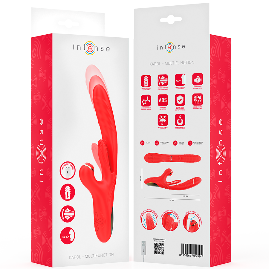 INTENSE - KAROL VIBRADOR MULTIFUNCIÓN EMPUJE & SUCCIÓN & ESTIMULACIÓN 8 INTENSE - KAROL VIBRADOR MULTIFUNCIÓN EMPUJE & SUCCIÓN & ESTIMULACIÓN - Imagen 8