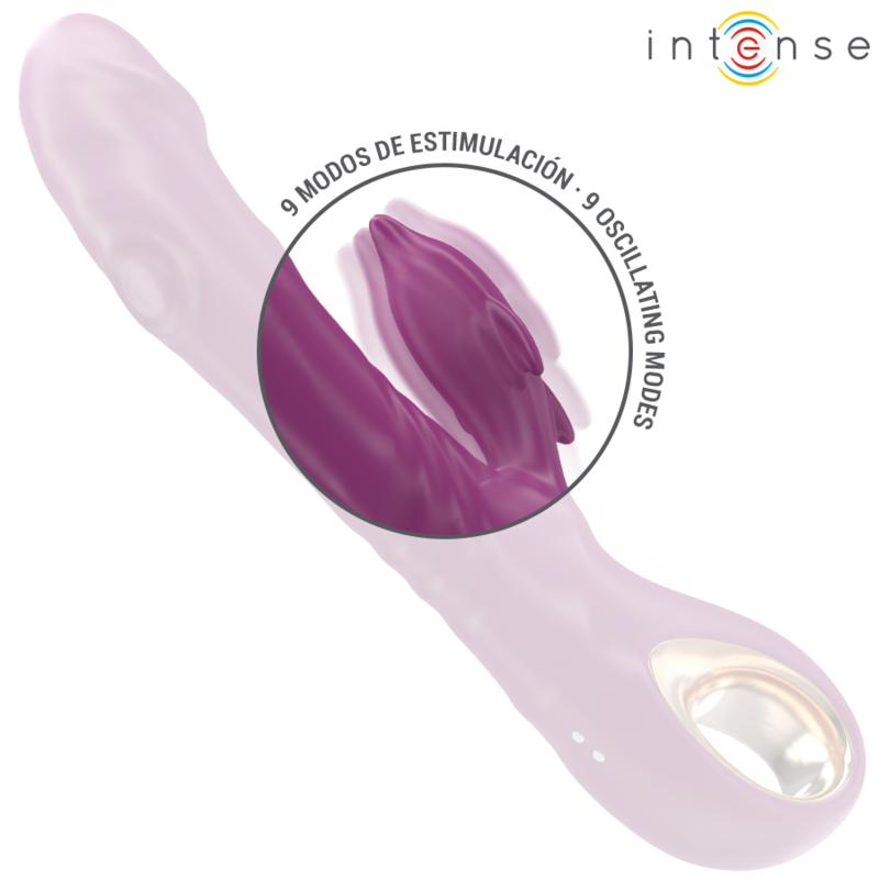 INTENSE - HALLE VIBRADOR MULTIFUNCIÓN CON LENGUA ESTIMULADORA EN FORMA DE DELFÍN MORADO 6 INTENSE - HALLE VIBRADOR MULTIFUNCIÓN CON LENGUA ESTIMULADORA EN FORMA DE DELFÍN MORADO - Imagen 6