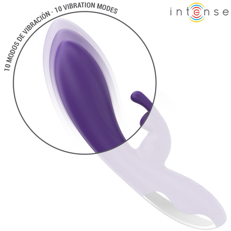 INTENSE - RANDALL VIBRADOR RABBIT 10 VIBRACIONES MORADO 6 INTENSE - RANDALL VIBRADOR RABBIT 10 VIBRACIONES MORADO - Imagen 6