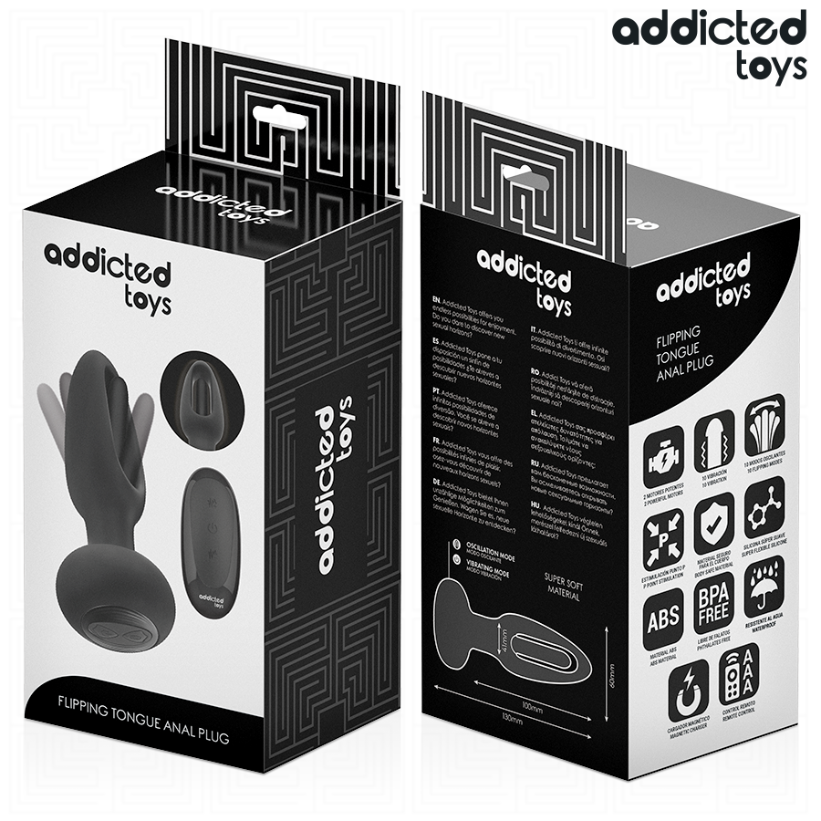 ADDICTED TOYS - PLUG ANAL CON LENGUA VIBRADORA Y CONTROL REMOTO 3 ADDICTED TOYS - PLUG ANAL CON LENGUA VIBRADORA Y CONTROL REMOTO - Imagen 3