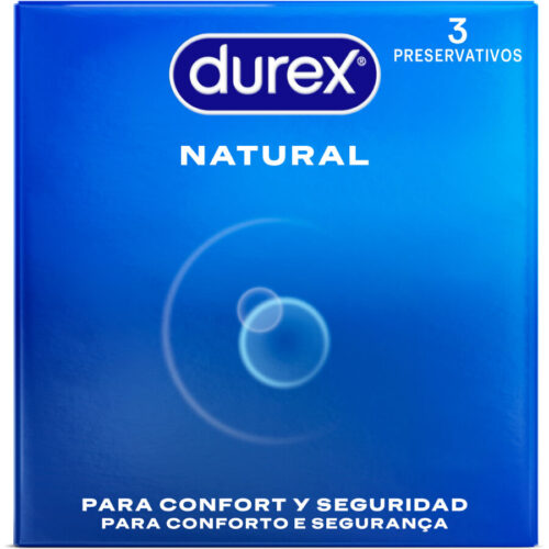 DUREX – PRESERVATIVOS NATURAL 3 UNIDADES