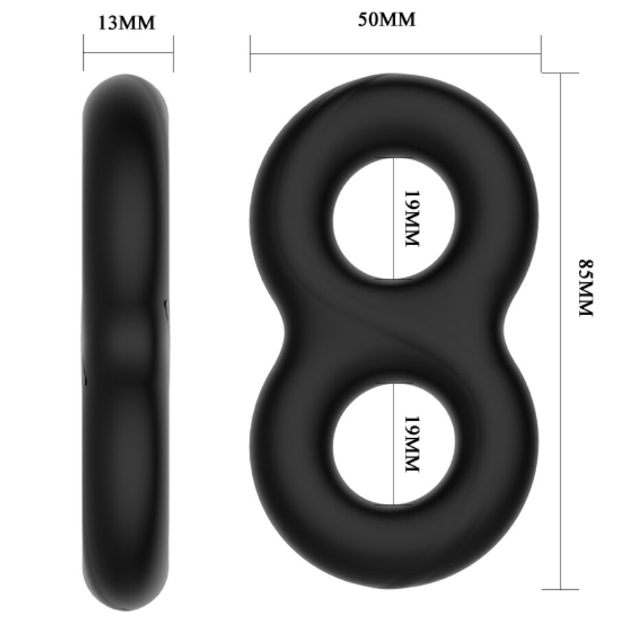 CRAZY BULL - ANILLO DOBLE SILICONA INFINITY 5 CRAZY BULL - ANILLO DOBLE SILICONA INFINITY - Imagen 5