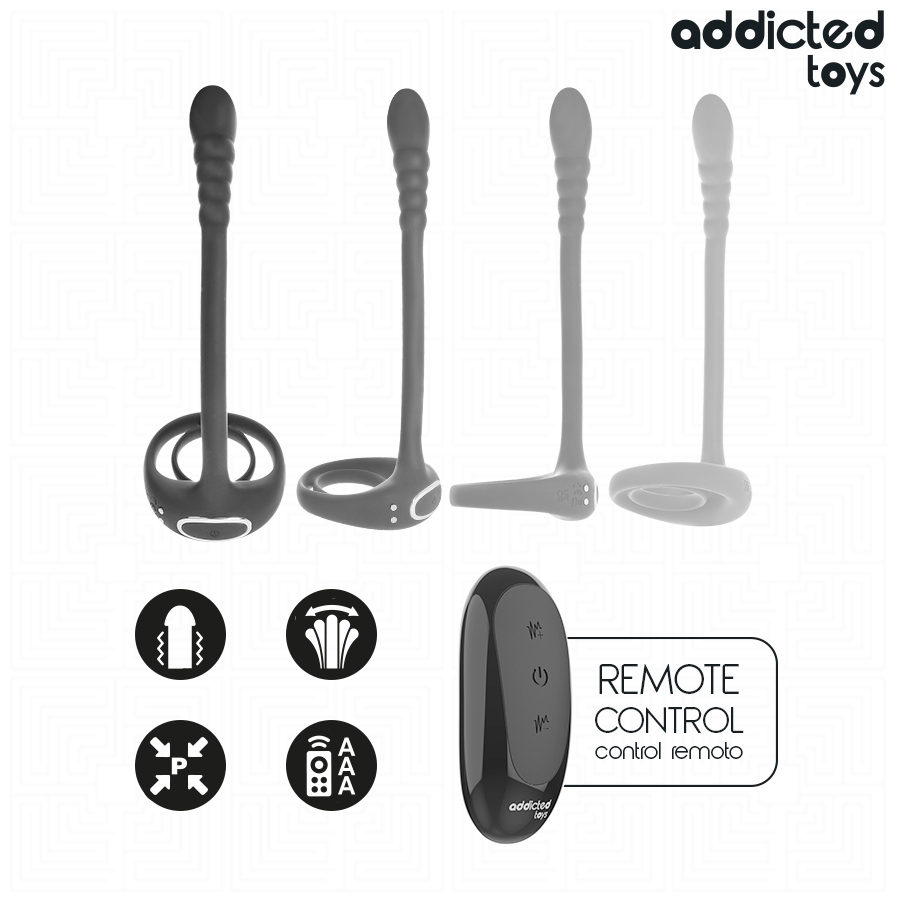 ADDICTED TOYS - ANILLO PENE VIBRADOR PUNTO·P CONTROL REMOTO 6 ADDICTED TOYS - ANILLO PENE VIBRADOR PUNTO·P CONTROL REMOTO - Imagen 6
