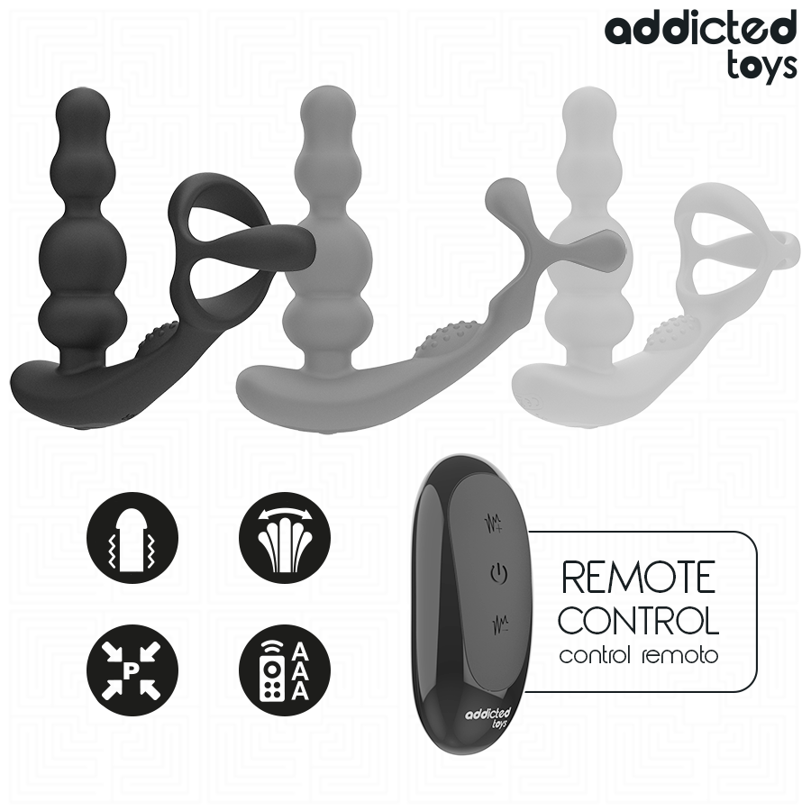 ADDICTED TOYS - MASAJEADOR PROSTÁTICO ROTATORIO CONTROL REMOTO 4 ADDICTED TOYS - MASAJEADOR PROSTÁTICO ROTATORIO CONTROL REMOTO - Imagen 4