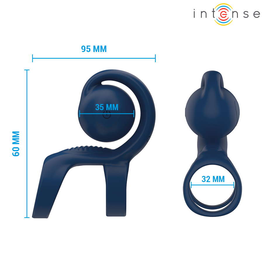 INTENSE - TYSON ANILLO POTENCIADOR CON CARACOL VIBRADOR Ø 3,2 CM 6 INTENSE - TYSON ANILLO POTENCIADOR CON CARACOL VIBRADOR Ø 3,2 CM - Imagen 6