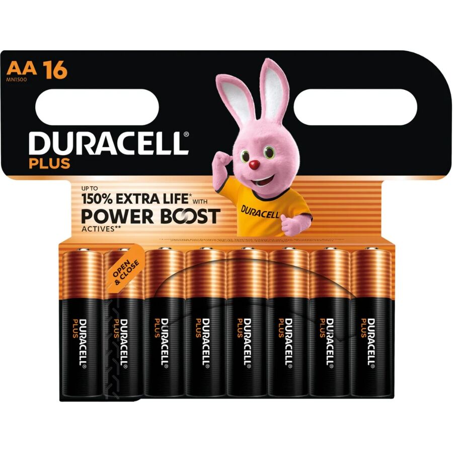 DURACELL - PLUS POWER BOOST PILA ALCALINA AA LR6 BLISTER x 16 9 img 216709 d5cd3e98655be6178780b4da847491b1 1